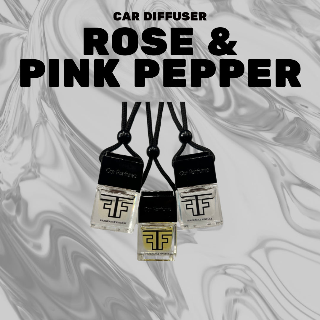 Car Scent Diffuser -  Rose & Pink Pepper